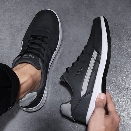Men's 2024 New Autumn sneaker Casual Sneakers Leather Waterproof Fashion All-match Trendy Shoes Cross-border plus size