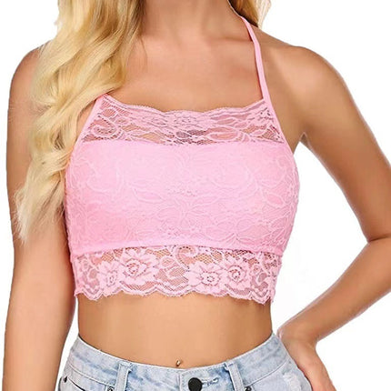 Amazon Cross-Border New Sexy Breast-Wrapped Lace Push-Up Suspender Bra