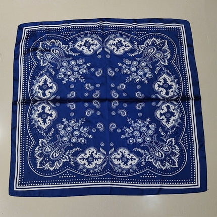 Simulated Silk Printed Silk Scarf for Women, Korean Cashew Leopard Print Headscarf, Four-Season Scarf, Professional Scarf Wholesale