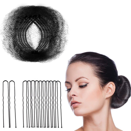 Hair Twister, Dance Net Bag, Ball Head, Stewardess Hair Flower, Invisible Hair Net, Wig, Disposable Hair Bag