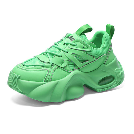 Internet Celebrity Height-Increasing Men's Shoes Air Cushion New Motorcycle Dad Shoes Thick-Soled Shoes Sports Mesh Casual Shoes Trendy Versatile Shoes
