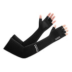 Half finger with ice sleeves-black / One size fits all