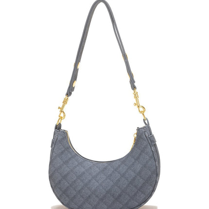 Fashion Women's Bags Wholesale 2026 Summer Denim Crescent Bag Versatile Crossbody Baguette Bag Stylish Underarm Crescent Bag