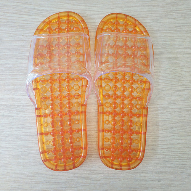 Couple Bathroom Slippers Men's Summer Non-slip Home Indoor Bathing Women's Sandals Thick Bottom Massage Leakage Home Shoes