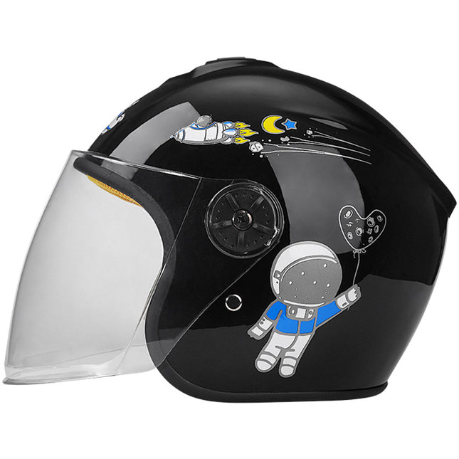 Motorcycle Helmet Electric Car Helmet Riding Safety Helmet Unisex Children's Half Helmet 505