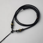 Obsidian-Black Rope-Adjustable-Please Note Zodiac