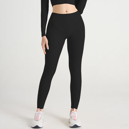 Cross-Border Threaded Yoga Clothing Sports Suit, High-End Women's Wearable Seamless Training Quick-Drying Running Fitness Clothing
