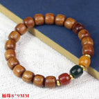 Burmese rosewood old bucket beads 8*9mm [three colors]