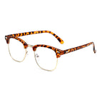 Leopard print gold frame flat