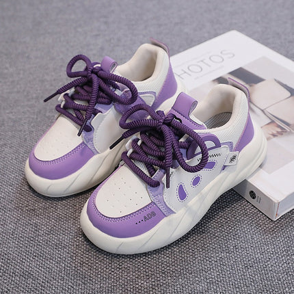 2024 Spring Children's Sneakers for Girls, Versatile White Shoes for Boys, Kids' Sports Shoes, Lightweight and Comfortable for Dropshipping