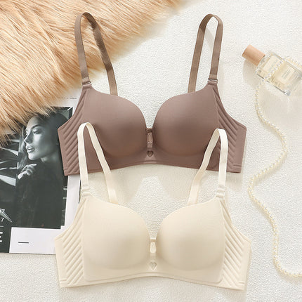 Seamless Underwear for Women with Small Busts, Enhancing and Enlarging the Appearance of the Round Chest, Wireless One-Piece Anti-Sagging Bra, Cross-Border Ready Stock