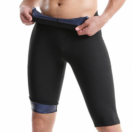 Outdoor Men's Running Fitness Sports Body Shaping Sweat Pants Sauna Coated Casual Sweat Shaping Pants