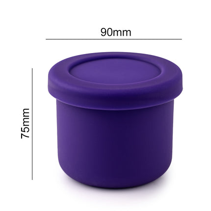 250ml Silicone Round Box Refrigerator Fresh-keeping Box Lunch Box Fruit Box Round Silicone Fresh-keeping Box Microwave Lunch Box