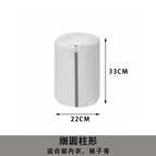 Gray thin cylindrical bag 22*33cm