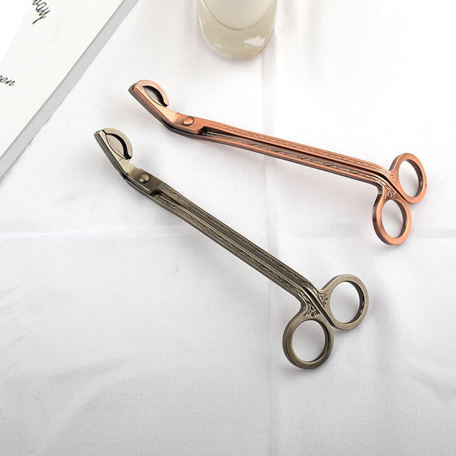 Candle Shear Candle Extinguisher Stainless Steel Thickened Semi-round Candle Wick Shear Candle Shear Candle Tool Ornaments Wholesale Factory