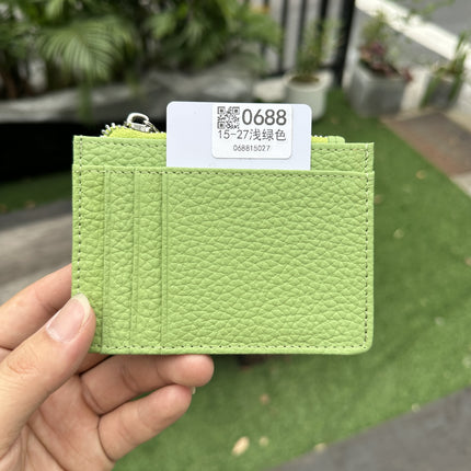 Double-sided Driver's License Multi-card Slot Genuine Leather Zipper Card Bag Top Layer Cowhide Men's Thickened Light Luxury Women's Small Coin Purse Case
