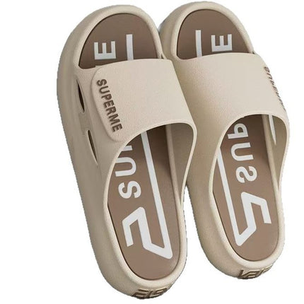 Popular Style Slip-on Feeling 2025 New Style Slippers Men's Outfit Fashionable Household Indoor Wear-resistant Thick-soled Office Shoes