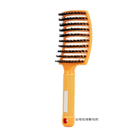 Cross-border Hot Pig Mane Big Bend Comb Fluffy Curly Hair Styling Comb Anti-static Hair Comb Home Hair Massage Comb