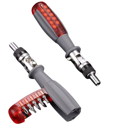 10-in-1 Ratchet Screwdriver Set Cross Plum Blossom Special-shaped Multi-function Multi-angle Screwdriver Repair Tool