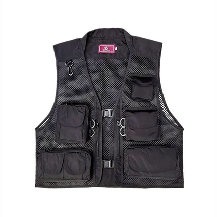 Cross-Border Wholesale Fishing Vest Tactical Vest Mesh Outdoor Breathable Sports Vest Camouflage Tactical Vest