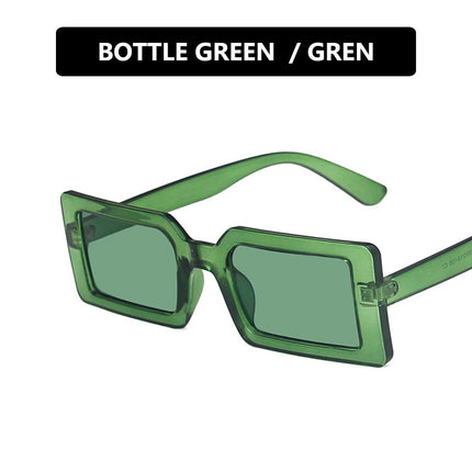 Fluorescent Green Sunglasses Cross-Border Supply Square Sunglasses for Women 2020 New Fashion Street Shooting Catwalk Sunglasses