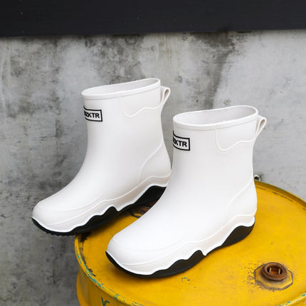 Cross-border German sports rain shoes men's short tube waterproof shoes non-slip low-top rain boots kitchen rubber shoes fishing shoes fashion