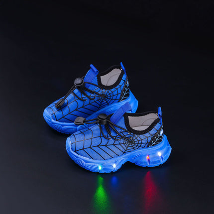 2025 Spring and Autumn New Children's sneaker LED Luminous Shoes 1-6 Years Old Boys' Comfortable Soft Sole Slip-on Running Shoes