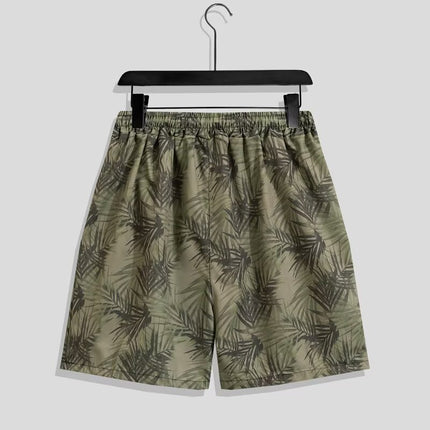Summer Beach Shorts for Men Trendy Brand Ins Loose Sports Five-Point Quick-Dry Floral Shorts Trendy Couple Casual Large Shorts