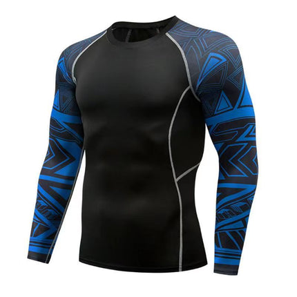 Sports tights long-sleeved men's quick-drying breathable workout clothes outdoor basketball cycling running training Sports bottoming clothes