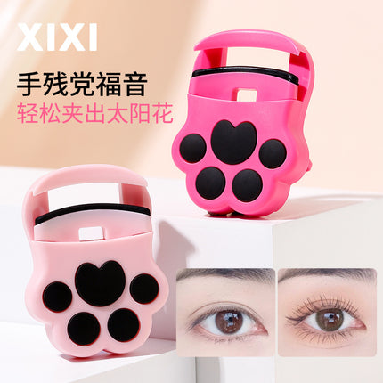 Xixi Mini Cat Claw Eyelash Curler Natural Curling Small Portable Beginners Easy to Start Student Fair Price