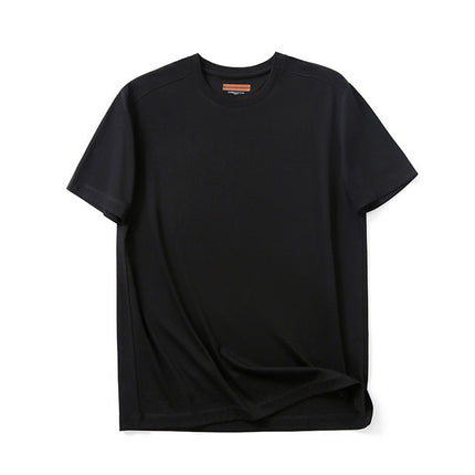 Comfortable! Z home 3D six-piece vertical cutting 220G liquid ammonia silk soft cotton round neck T-shirt men's and women's new short sleeves