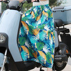 Navy blue flower-sun protection skirt / Free size (40.00 kg-85.00 kg