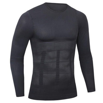 Men's Shapewear Corset T-Shirt Long-Sleeved Corset Corset Bodysuit Slimming Clothing Elastic Clothing Shaping Intimates Tummy Control