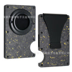 Gold Forged Carbon Air tag (Clip)