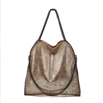 Aliexpress Foreign Trade 2025 New Chain Women's Bag Foldable Women's Shoulder Bag Factory Direct Sales Large Bag Wholesale