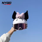 Purple and black kurome ears (helmet not included)
