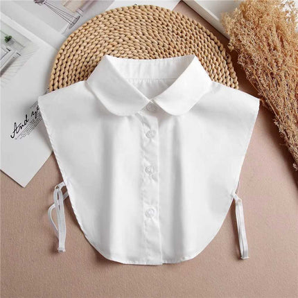 Fake Collar Women's All-match Shirt Collar Decoration Autumn and Winter Pointed Collar Matching Work Clothes Sweater Spring Round Neck Decoration Collar