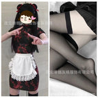 Black Chinese lady + flat black stockings / S size [ 42.5-47.5kg ]