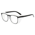 Black [anti-blue light + anti-fog lenses] / 0 degree flat mirror [anti-blue light]