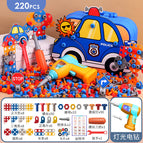 Police car toolbox 220PCS [with electric drill]]
