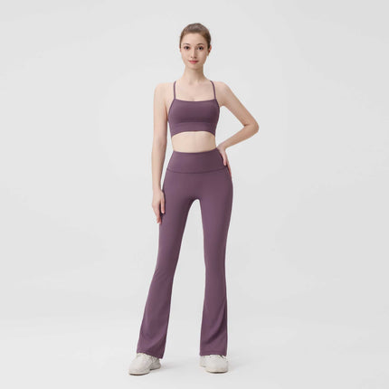 [in Stock] Ld Speaker Y-Shaped Vest Set Long Sleeve Women's Slim Fit Jacket Stretchy Sports Yoga Wear