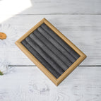 [yellow wood grain] 6 intestinal midget dark gray