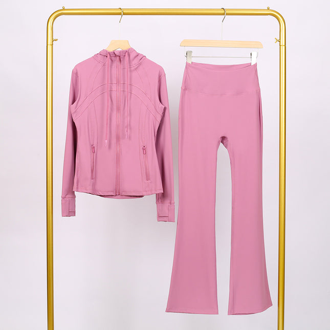 Lulu Df Stand-Up Collar Jacket Short Coat Tight-Fitting Stand-Up Collar Stretch Jacket with Gold Zipper Fitness Yoga Wear