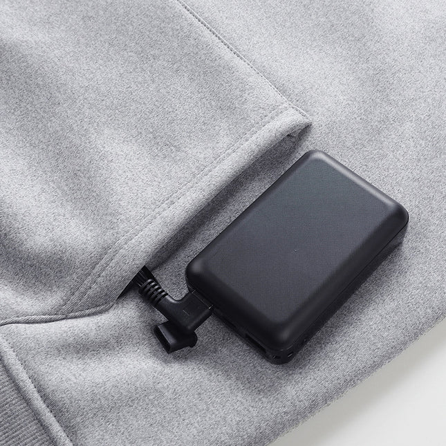Factory Foreign Trade Electric Heating Clothing Heated Sweatshirt Cross-Border Direct Sales Heating Clothing Autumn and Winter Smart Charging Warm Sweatshirt for Men