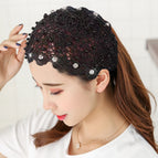 Rhinestone lace black