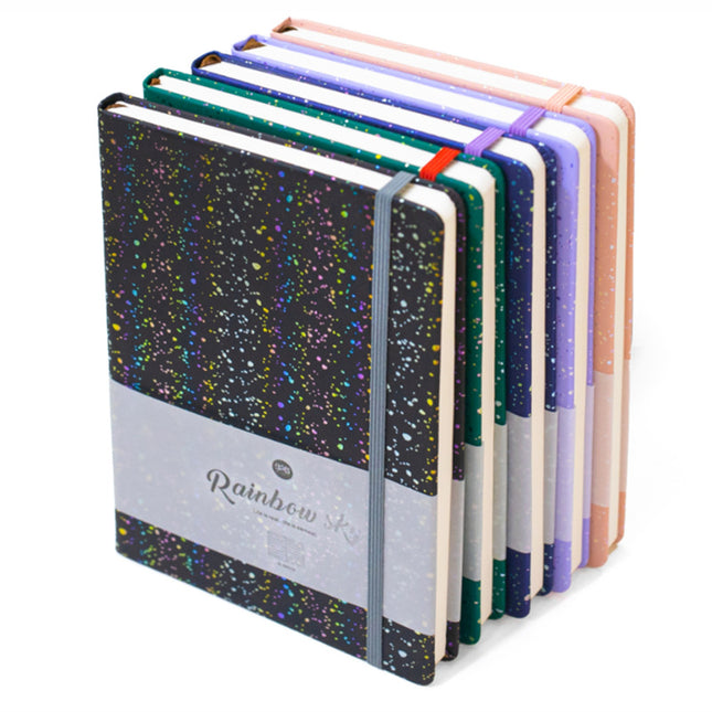 A5 flash hard leather book A6 strap notepad student portable small book thickened inner page non-permeable ink leather book