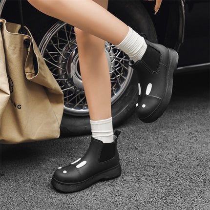 Summer Martin Rain Boots Cute Student Thick Bottom Rain Boots Women's Waterproof Shoes New Style Water Boots Short Boots Non-slip Rubber Shoes