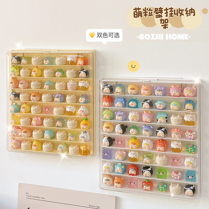 Cute Display Box Hand-Made Display Cabinet Wall-Mounted Blind Box Storage Display Rack Acrylic Transparent Small Ornament Display Rack