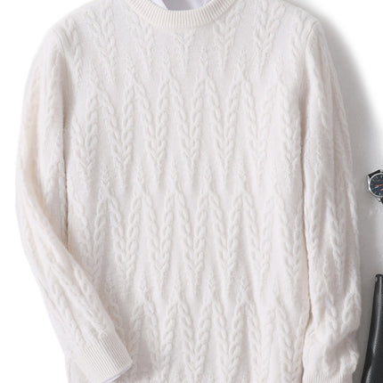 Wool Jacquard Sweater Men / Pull Jacquard Laine Homme