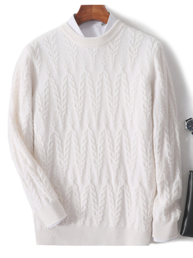 Wool Jacquard Sweater Men / Pull Jacquard Laine Homme
